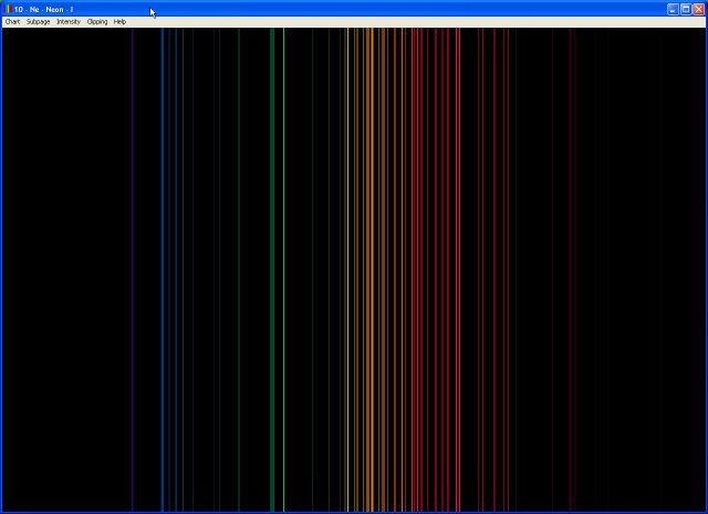 neon atomic emission spectrum